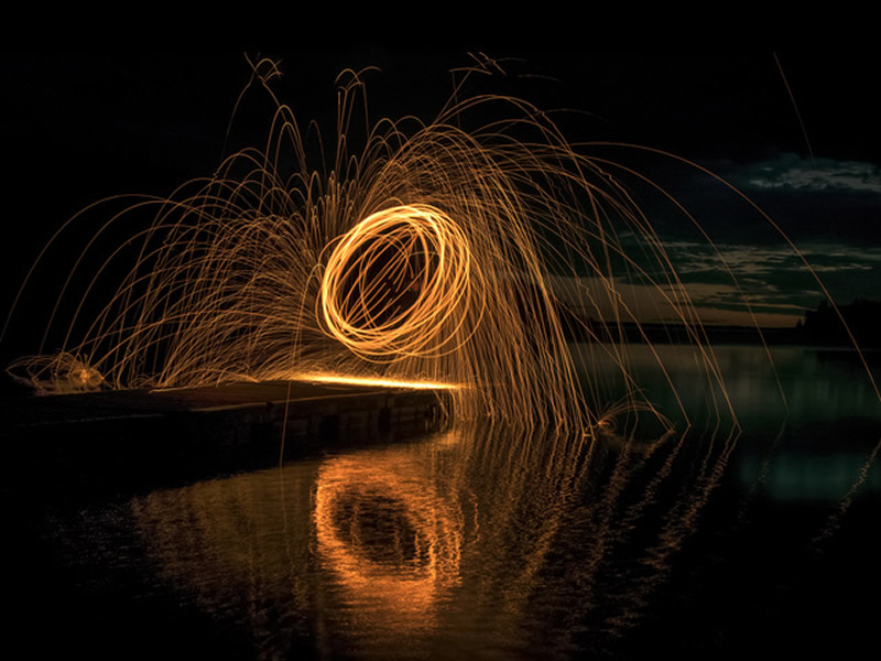 Steel Wool Spinning by Darlene Perkin